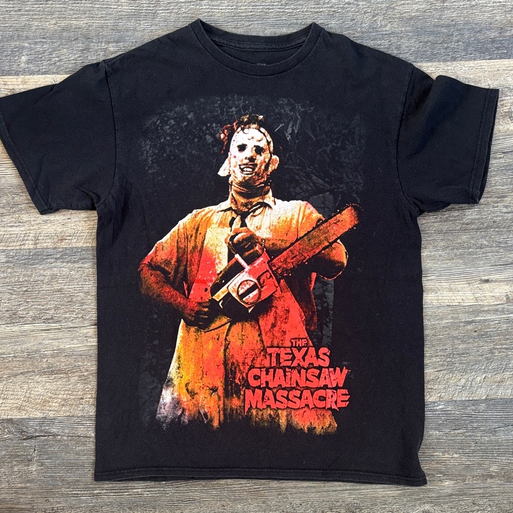Black Texas Chainsaw Massacre Graphic Tee